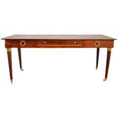 Louis XVI Style Mahogany Console or Sofa Table