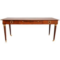 Louis XVI Style Mahogany Console or Sofa Table 7