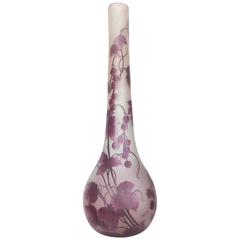 Art Nouveau Cameo Art Glass Vase by François-Théodore Legras 1