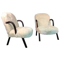 Fabulous Pair of Danish Modern Lounge Chairs in the Manner of Phillip Arctander