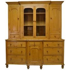 Pine Cornish Breakfront Dresser