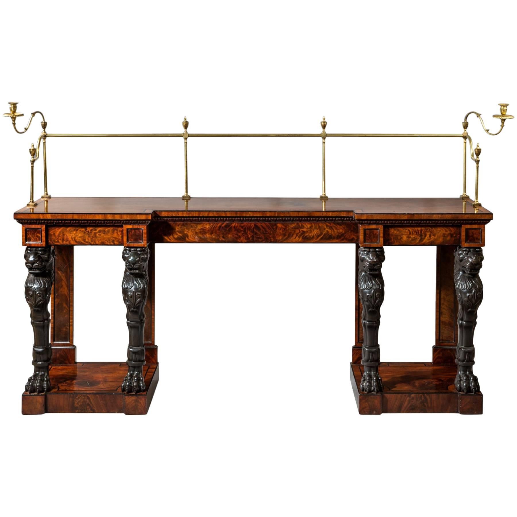 Superb Regency Period Console or Serving Table For Sale