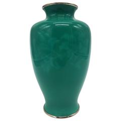 Vintage Ando Jubei Wireless Cloisonné Vase, Signed