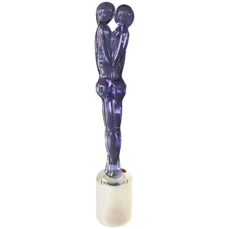 Embrace” Murano Glass Sculpture by Pino Signoretto For Sale at 1stDibs