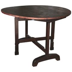 Antique 19th Century Oak Vendange Table