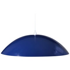 Pendentif industriel surdimensionné personnalisable par Research Lighting, bleu foncé, MTO