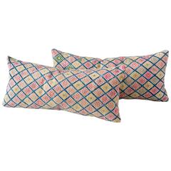 Vintage Zhuang Cushion in Pinks and Tans