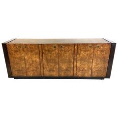 Extraordinary Mahogany and Elmwood Burl Sideboard Cabinet 3