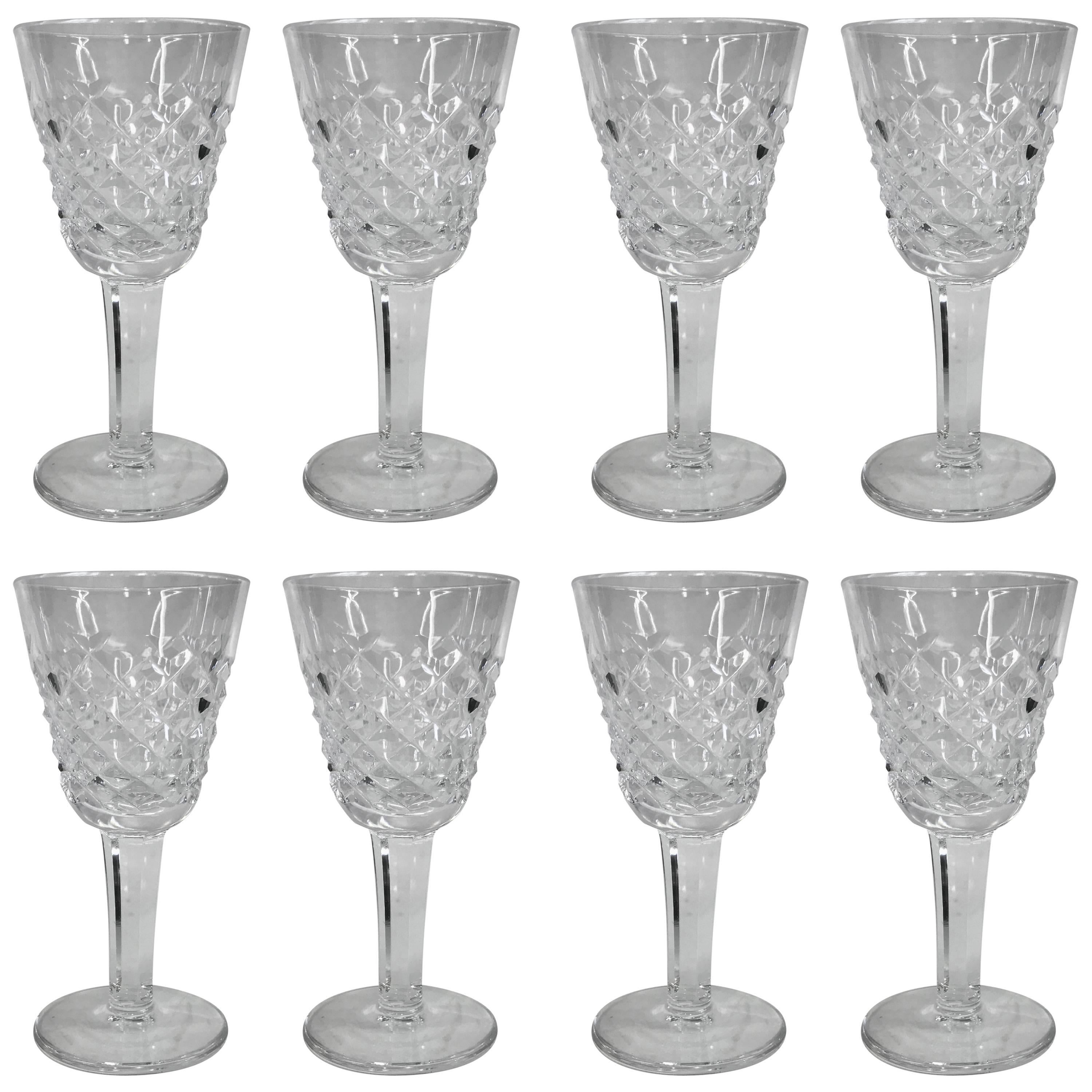 Waterford Crystal Aperitif Glasses, Set of Eight For Sale