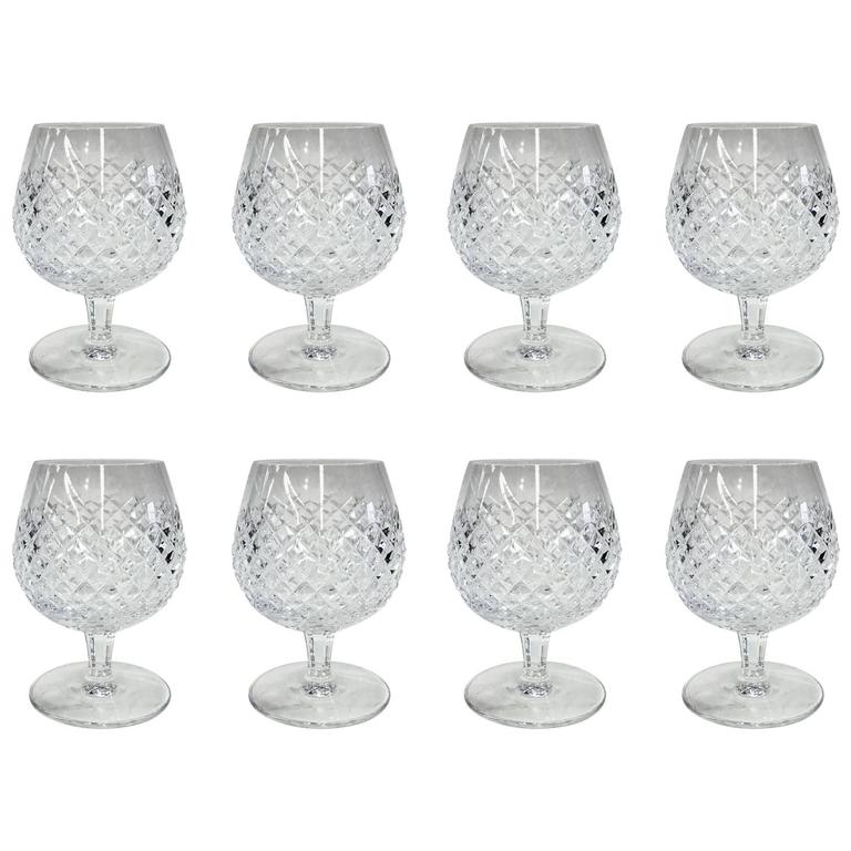 Waterford Crystal Brandy Snifters, Set of Eight For Sale at 1stDibs