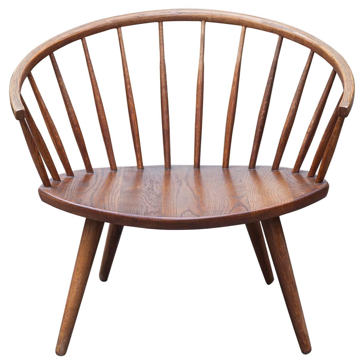 Yngve Ekström Arka Chair Solid Oak, 1955