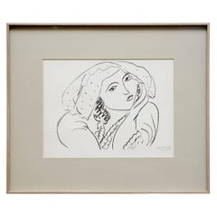 Lithograph after Original Matisse Drawing, 1942