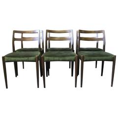 Set of six Dining Chairs in Polished Oak, Model Anne by Johannes Andersen 12