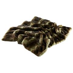 Orylag French Fur Throw - Dyed in Pistachio