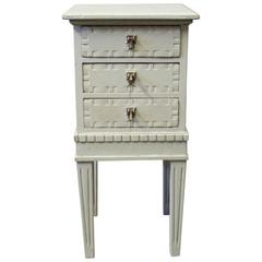 Small Grey Painted Chest of Drawers in the Style of Gustavian, 1920