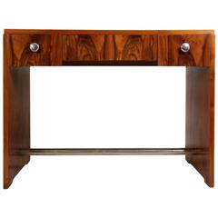 Art Deco Walnut Desk, France, circa 1930