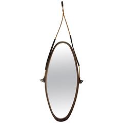 Italian Mid-Century oval mirror, 1960s