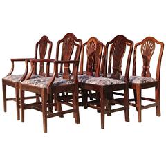 18th Century George III Mahogany Set of Eight Dining Chairs 6