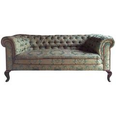 Antique Chesterfield Sofa Settee Victorian 19th Century Button-Back