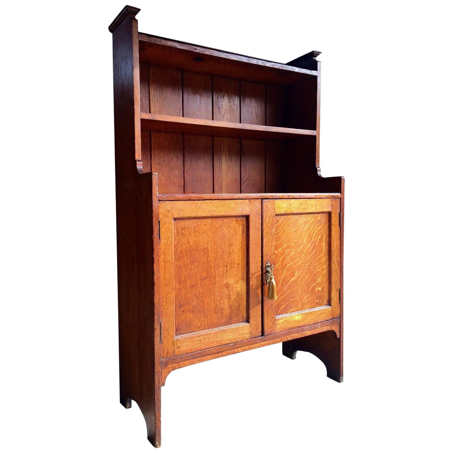 Antique Dresser Cabinet Herrmann American Golden Oak, 20th Century, 1904