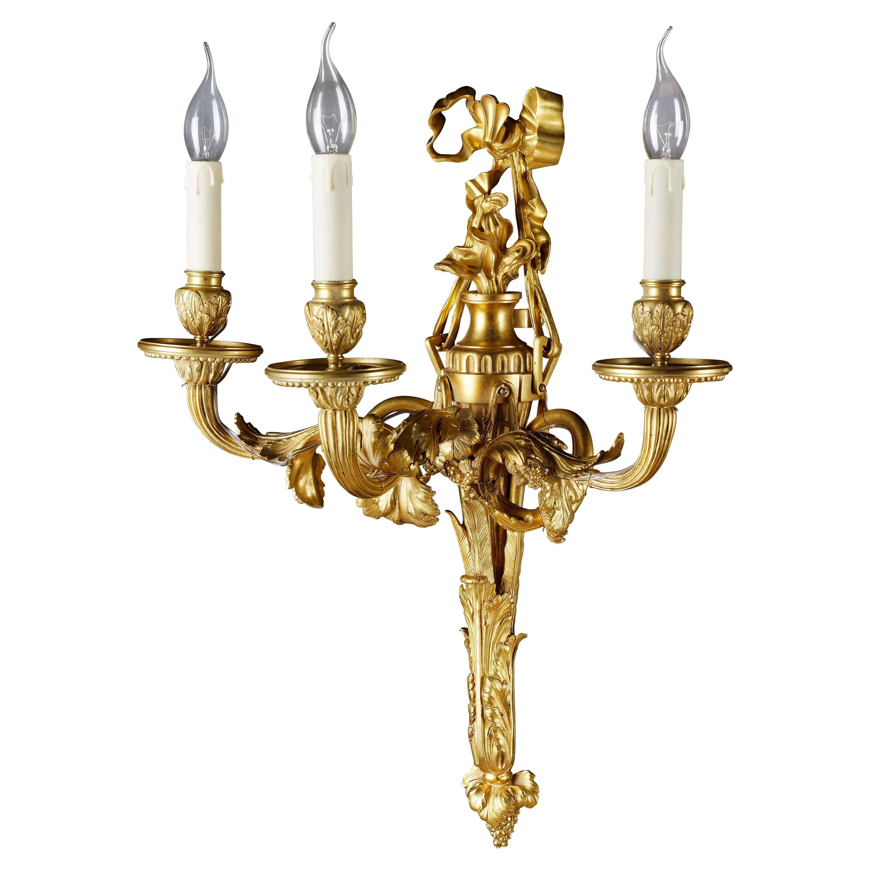 20th Century, Louis XV Style French Prunk Applique/Wall Lamp For Sale