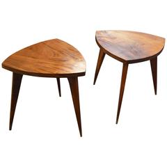 Beautiful Pair Coffee table, wood, circa 1960