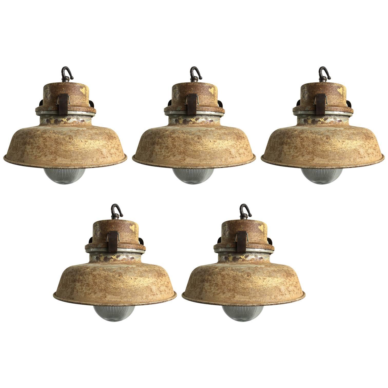 Vintage Prismatic Pendant Lights For Sale