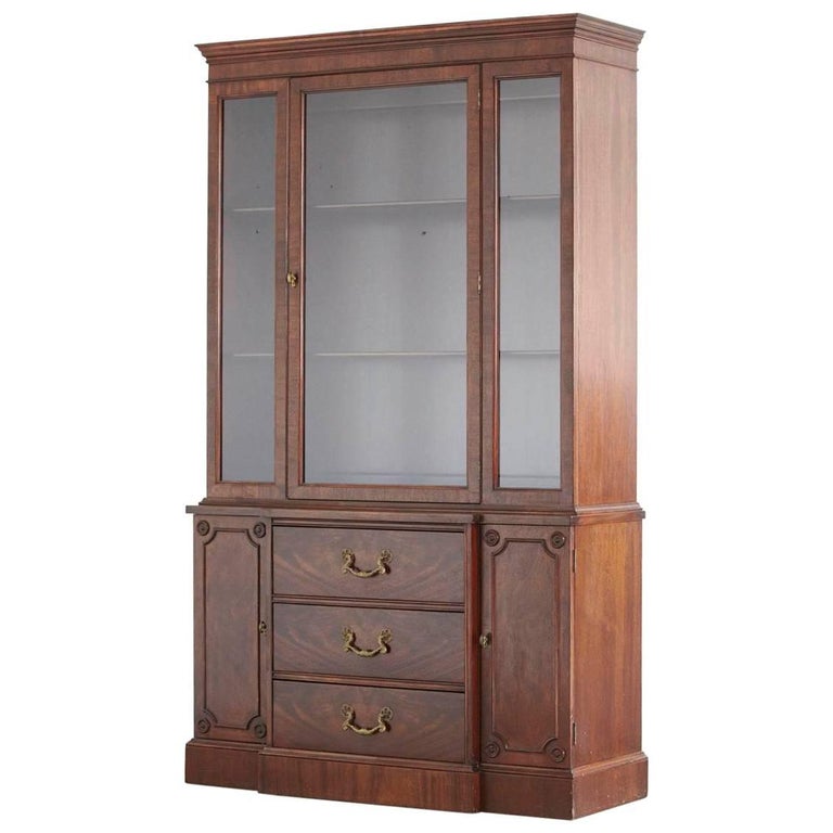 Walnut Hutch or China at 1stDibs
