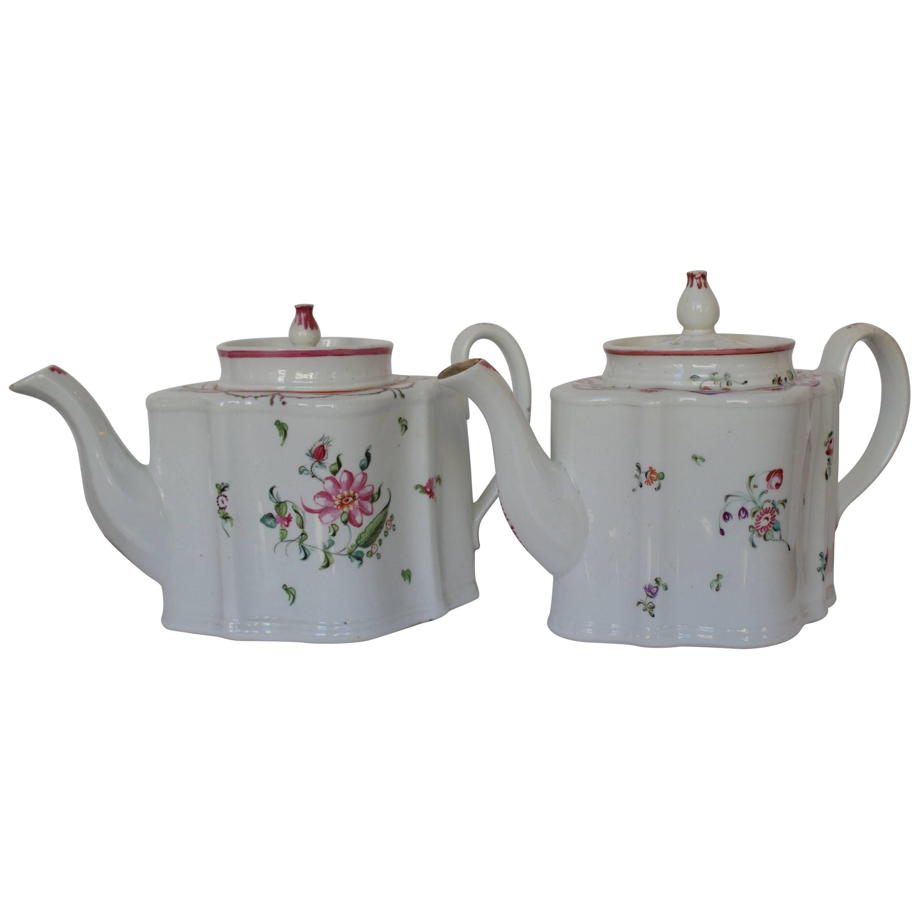 Pair of 18th Century French Teapots For Sale