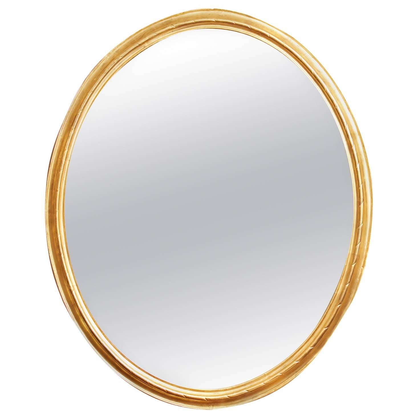 Early 19th Century Georgian Large Oval Mirror