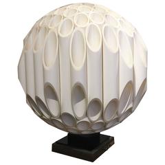 Signed Rougier "Sphere" Sculptural Table Lamp