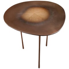 Echo Coffee Table, Contemporary Wood and Metal Coffee Table