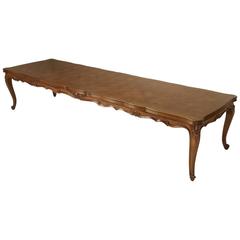 French Louis XV Style 12' Walnut Dining Table