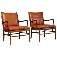 Pair of Armchairs Colonial Designed by Ole Wanscher for P. Jeppesen 6