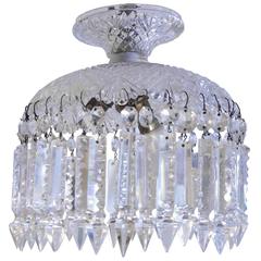 Baccarat Faceted Crystal Hanging Fixture