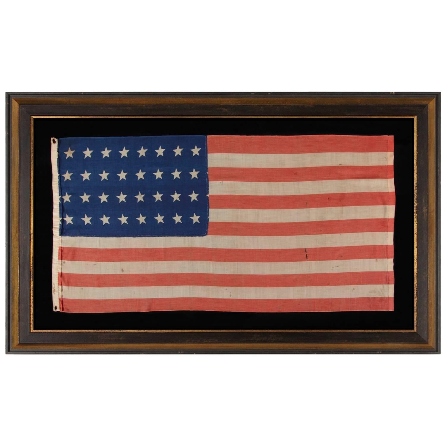 32 Star Antique American Flag, Representing Minnesota Statehood