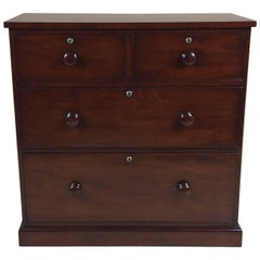 Early Victorian Small Mahogany Chest of Drawers