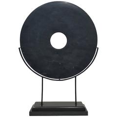 Jade Disk on Stand, Large