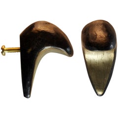 Blackened Dickon Solid Brass Drawer Pull Hardware