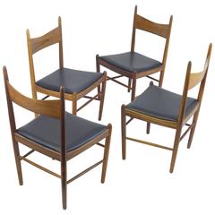 20th Century Rosewood Dining Chairs by Illum Wikkelso