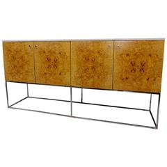 Great Milo Baughman Marble-Top Credenza