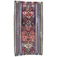 Vintage Persian Flat-Weave Kilim Rug
