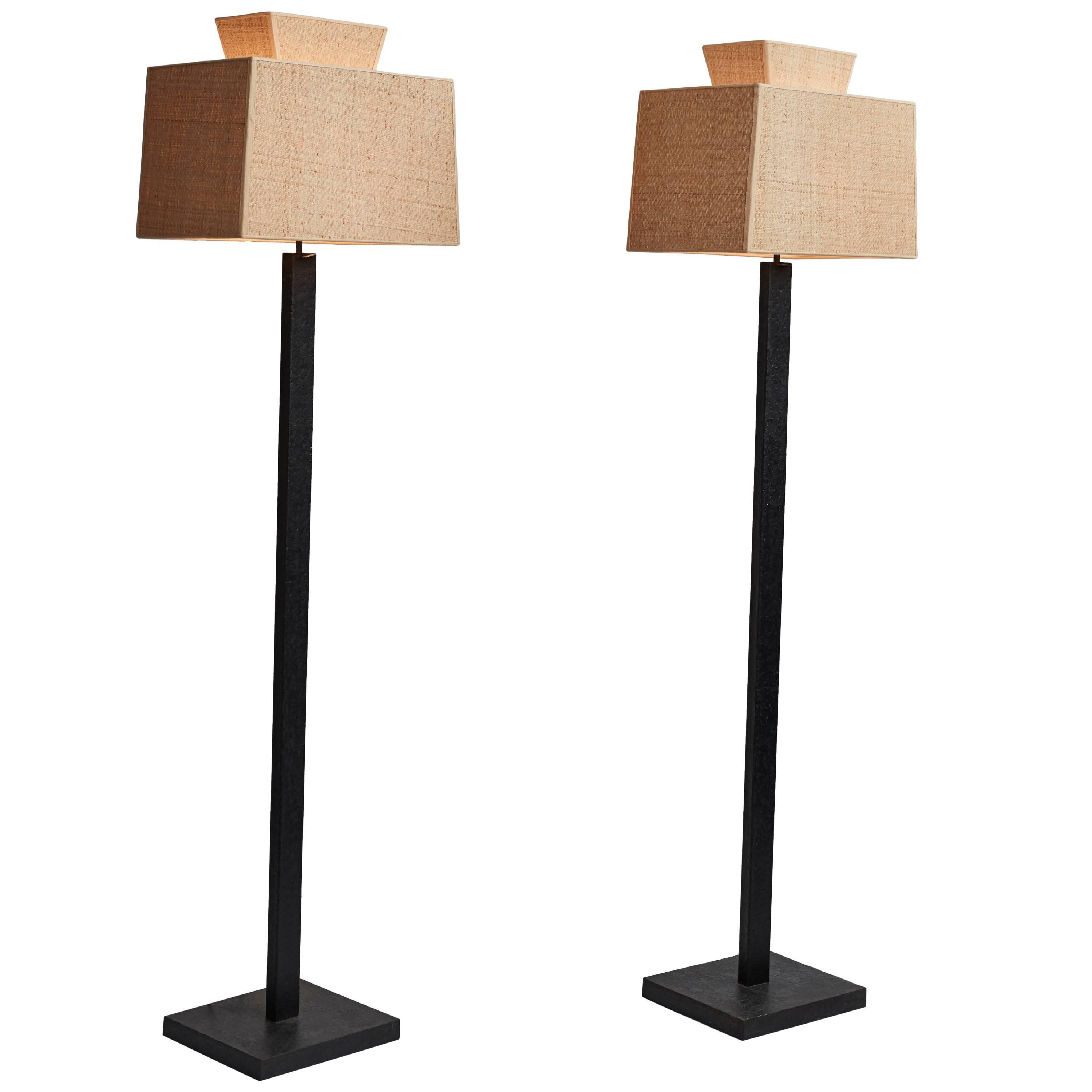 Contemporary Cast-Iron Lamp Floor For Sale