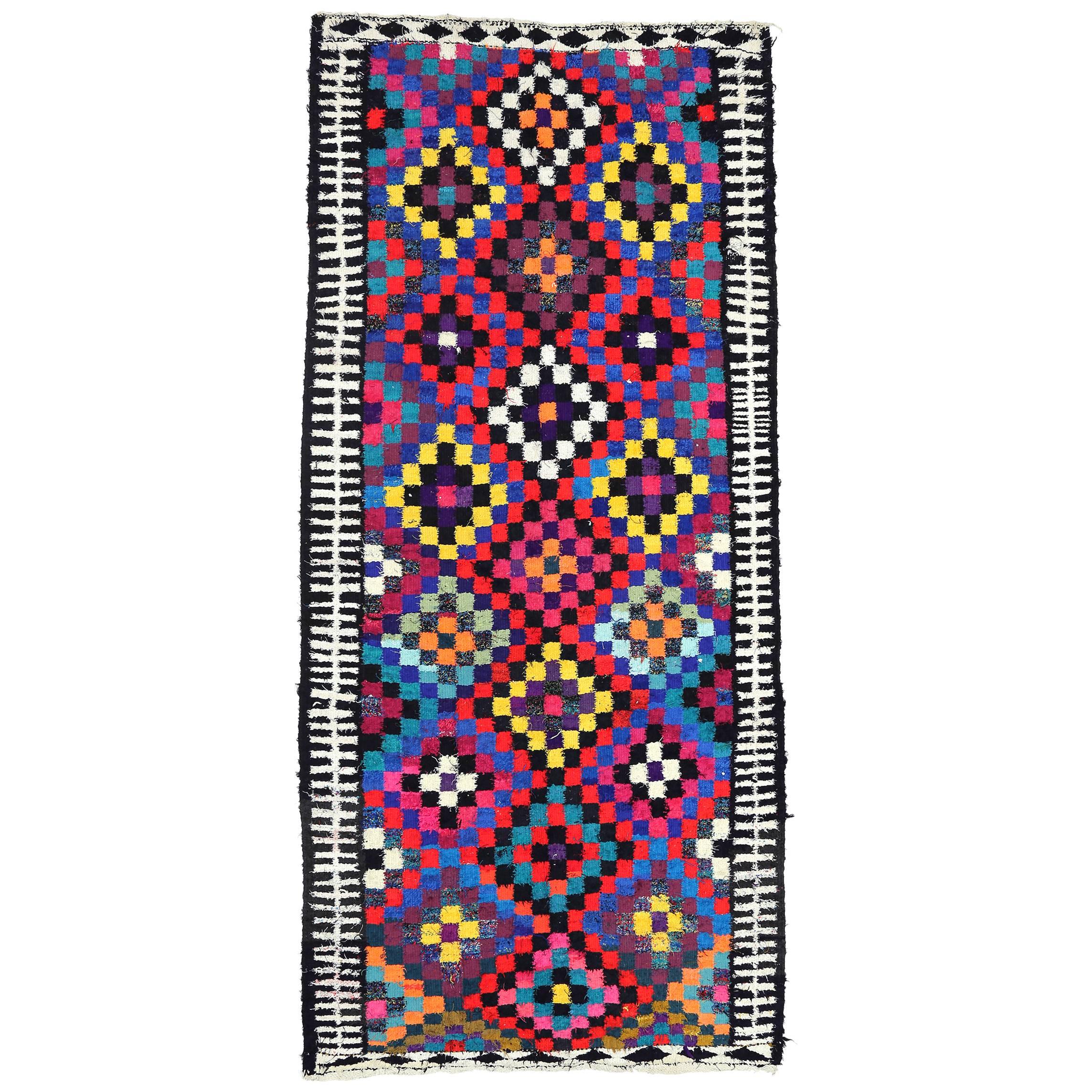 Vintage Persian Flat-Weave Kilim Rug
