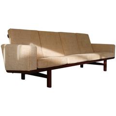 Hans Wegner Four-Seat Sofa in Teak 9