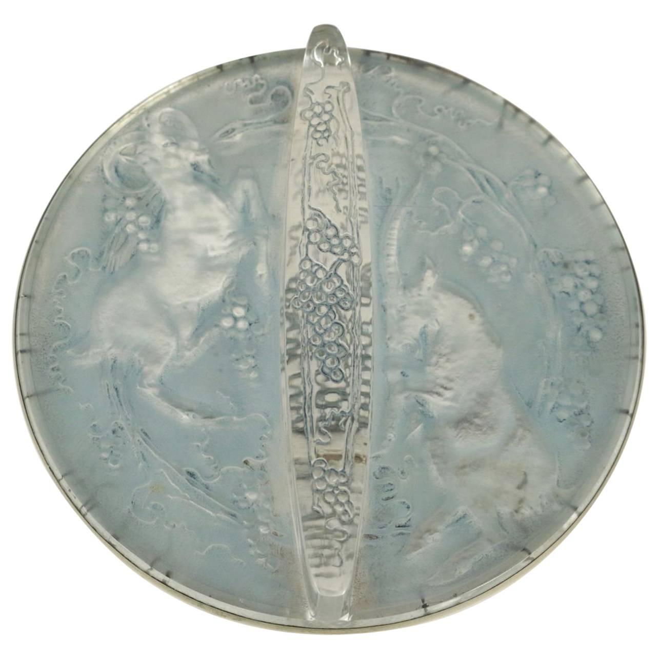 René Lalique "Deux Chevres "Mirror For Sale