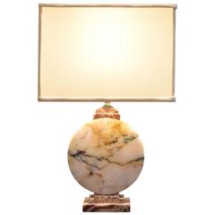 French Art Deco Marble Table Lamp, First Quarter 20th Century