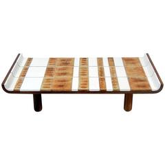 Coffee Table by Roger Capron with Herbier Tiles 4