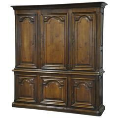 19th Century French Louis XIII Style Armoire Deux Corps