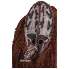 Mid-20th Century Dramatic New Guinea Papuan Gulf Fiber Mask Costume 6